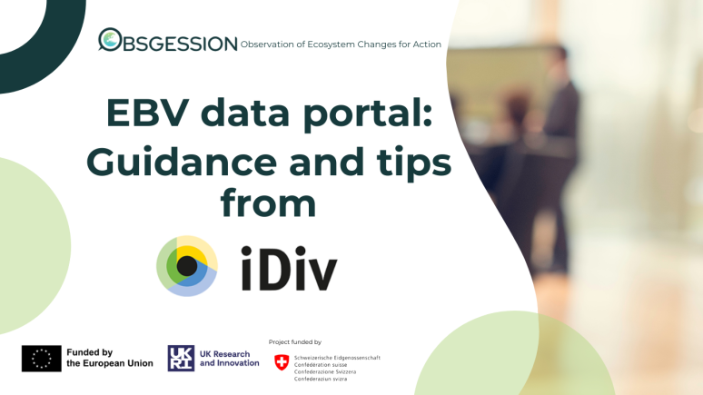 EBV data portal: Guidance and tips from iDiv